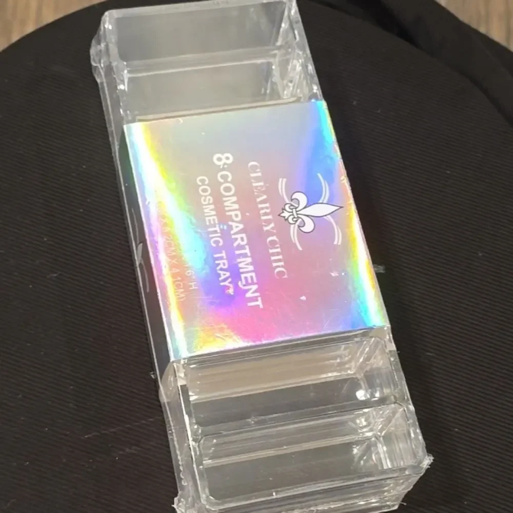Clearly Chic‎ Acrylic 8-Compartment Cosmetic Tray
